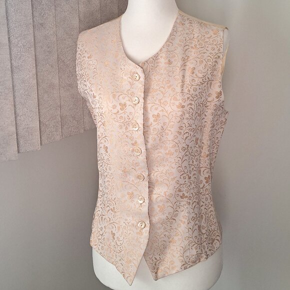 Women's Dress Vest with detailed embroidery stitch - vintage like new - Picture 1 of 11